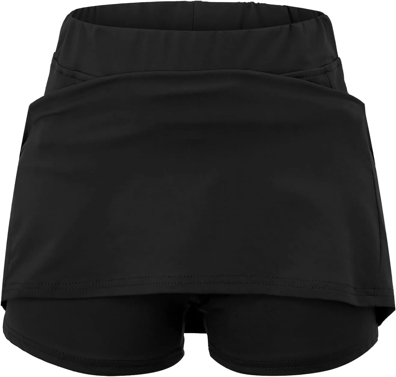 Athletic Skorts for Women Plus Size Tummy Control Tennis Yoga Shorts Hight Waist Solid Comfy Elastic Gym Skirts