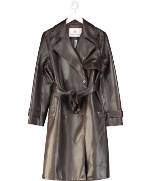 Babaton Brown New Tabloid Trench Coat UK S