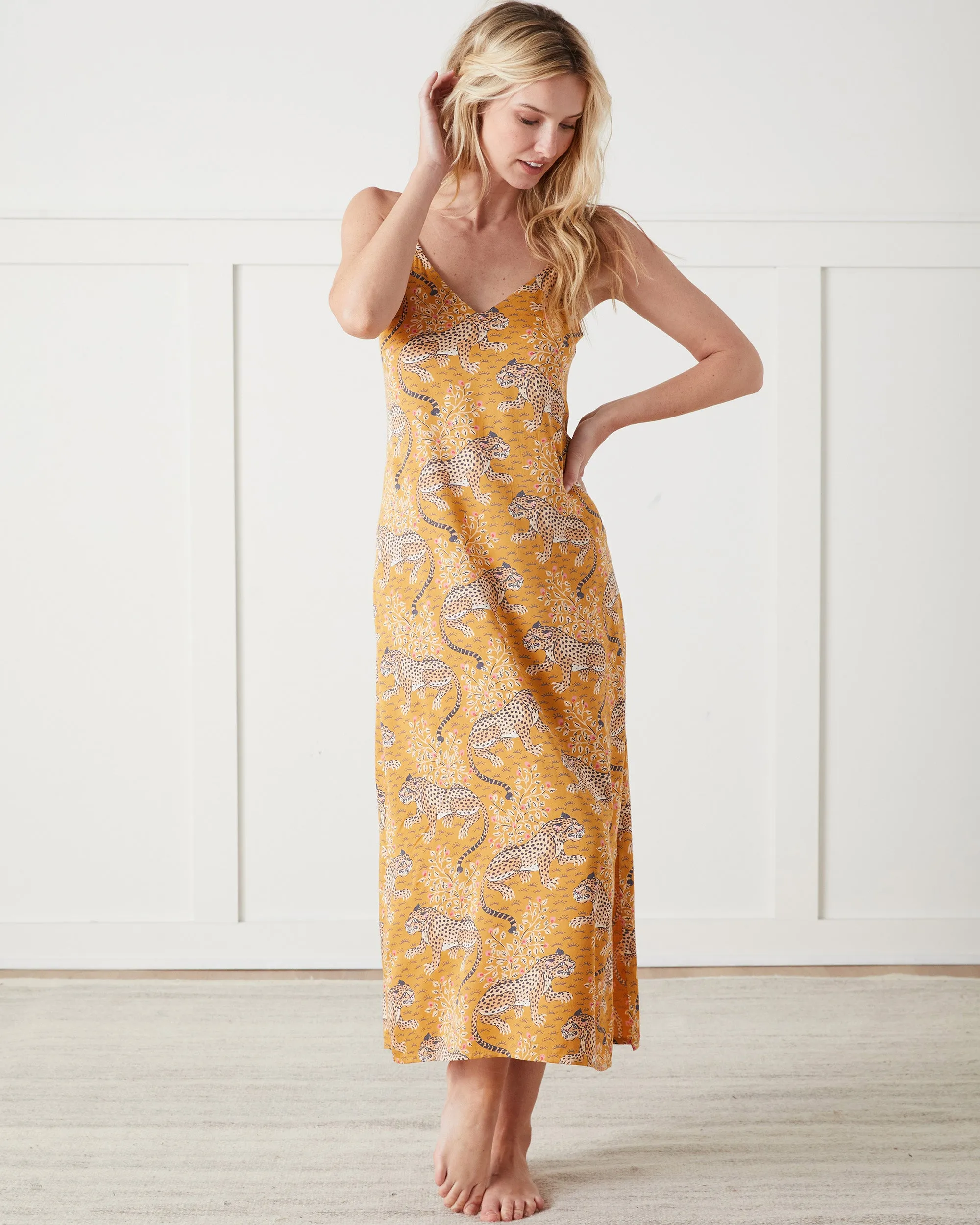 Bagheera - Eco Satin Chic to Sleep Nightie - Tobacco