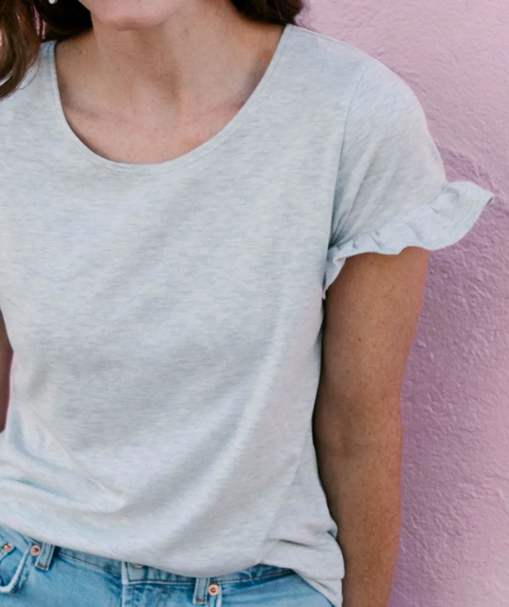 BRIGHTON relaxed tee in Oatmeal