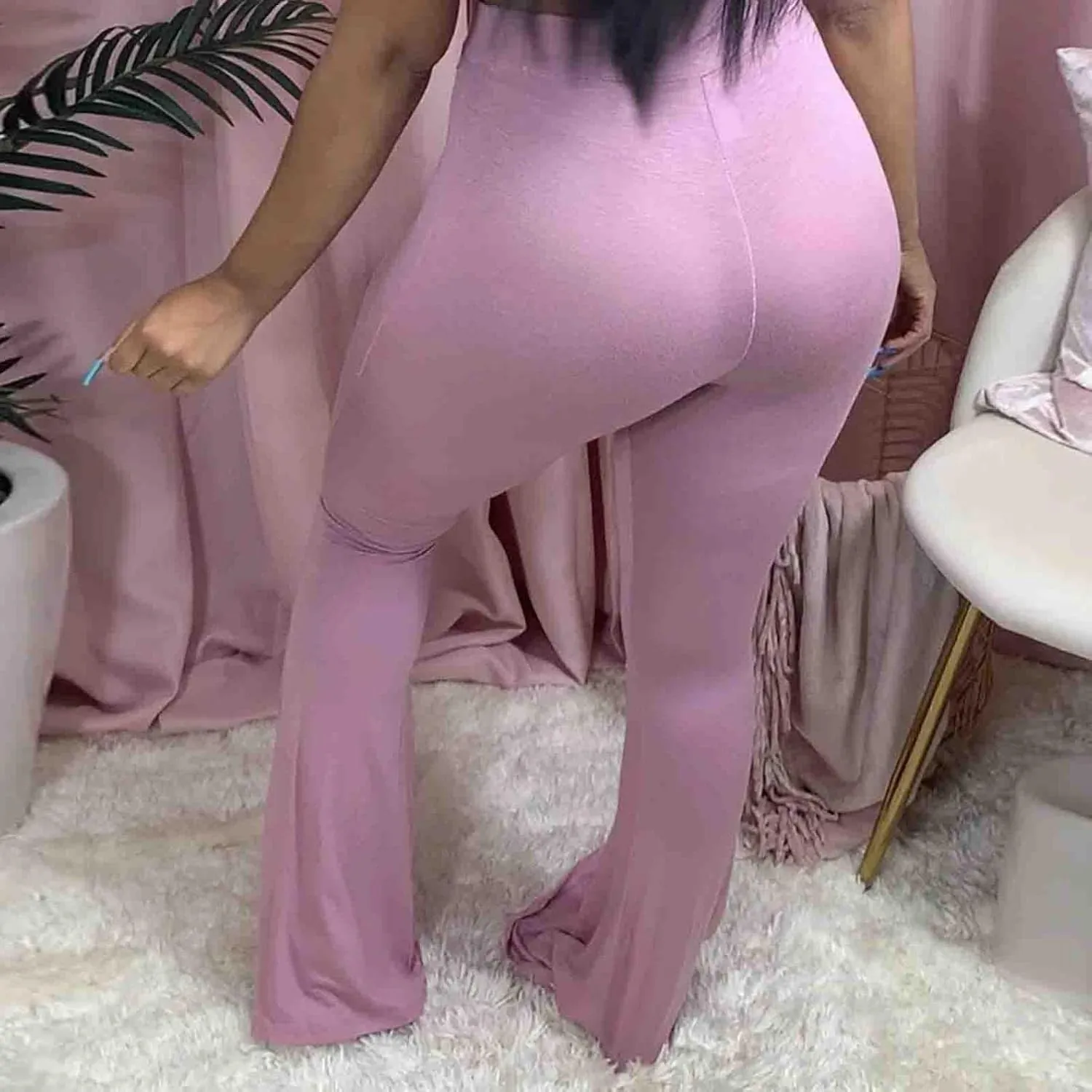 Comfy Bootcut Yoga Pants High Waist Tummy Control Wide Leg Long Palazzo Bell Bottom Flare Pants Trousers Plus Size