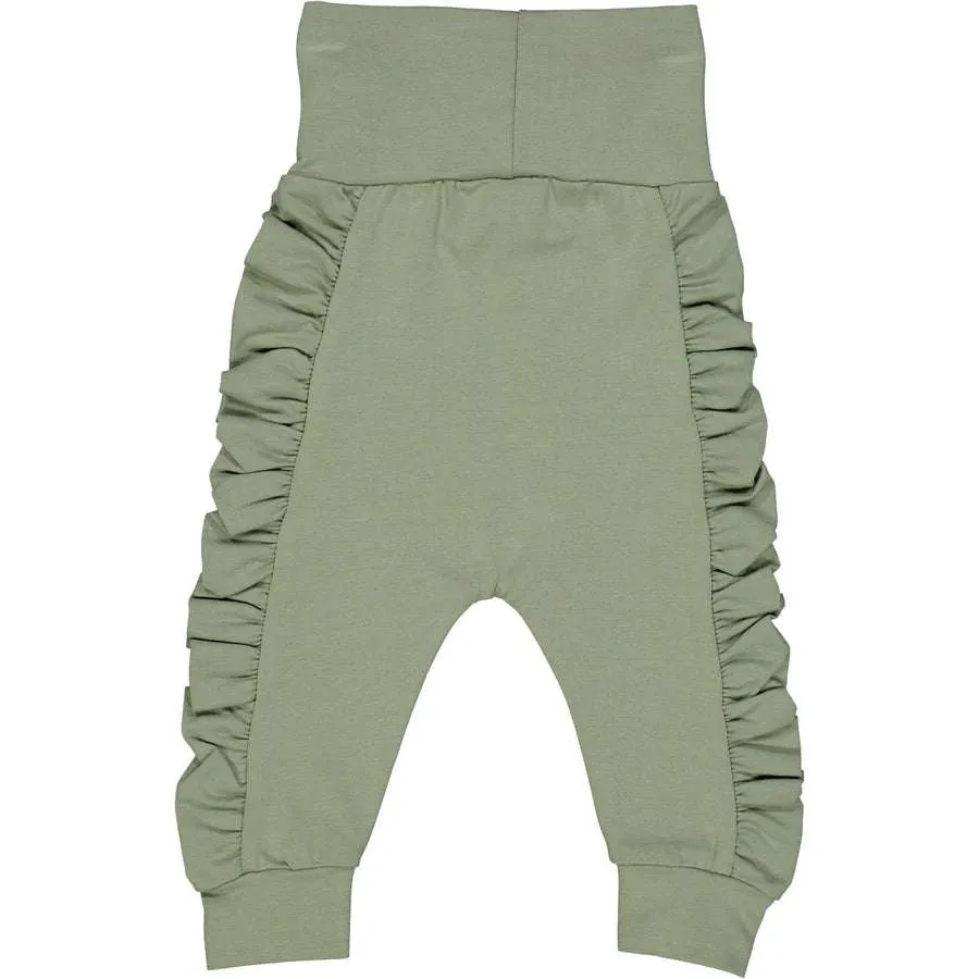 Cozy Me Frill Pants - Poetry Green
