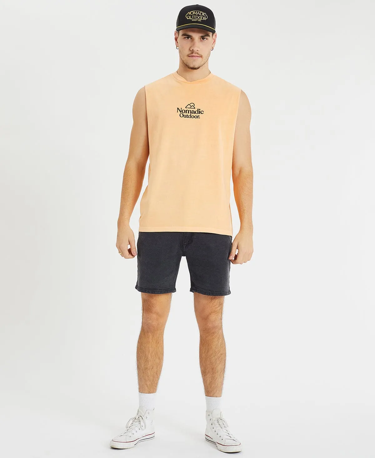 Dune Relaxed Muscle Tee Pigment Peach