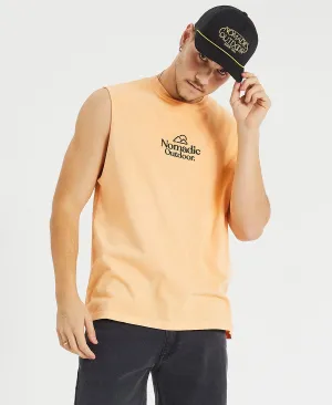 Dune Relaxed Muscle Tee Pigment Peach