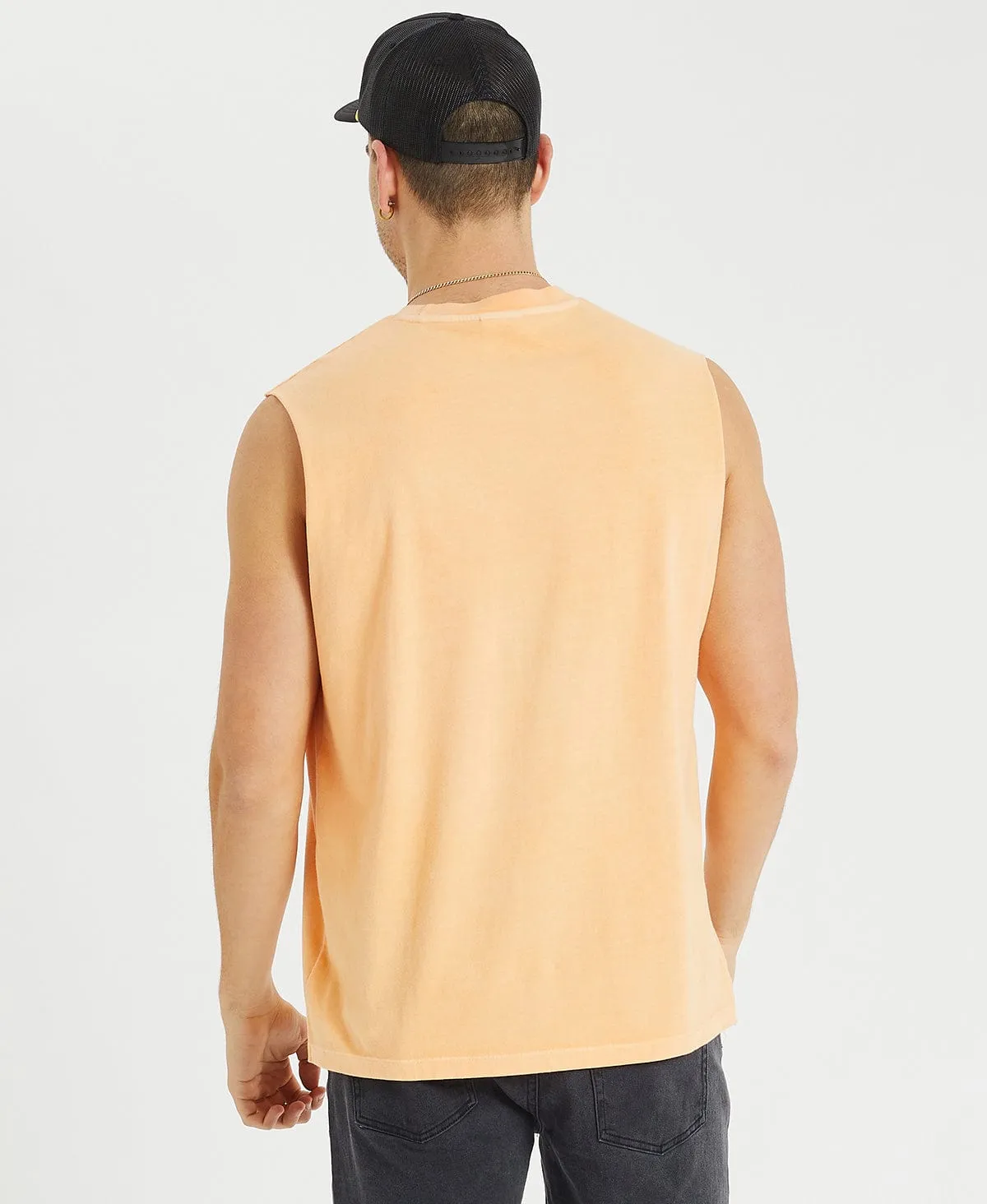 Dune Relaxed Muscle Tee Pigment Peach