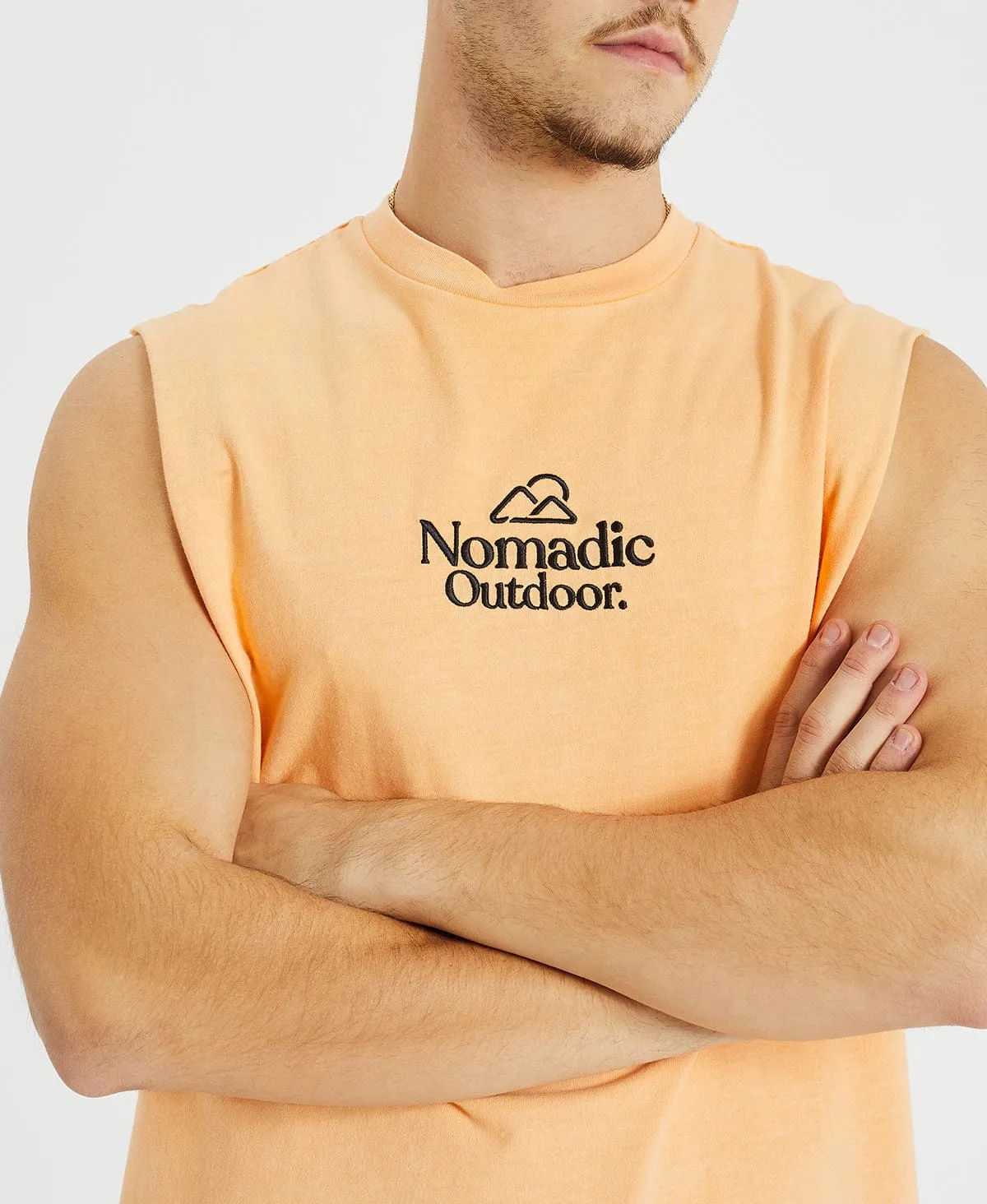 Dune Relaxed Muscle Tee Pigment Peach
