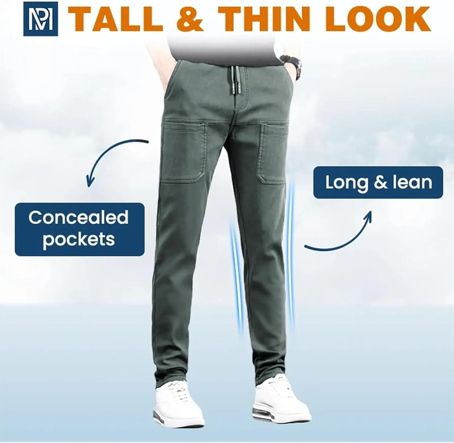 evzosrz Mens Summer Cargo Pants, Straight High Stretch Solid Waterproof High Stretch Comfy Casual Trousers with Multi-Pockets