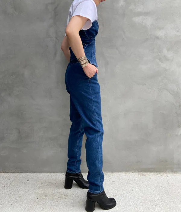 FUMIKA_UCHIDA/STRETCH DENIM CORSET PANTS(INDIGO)
