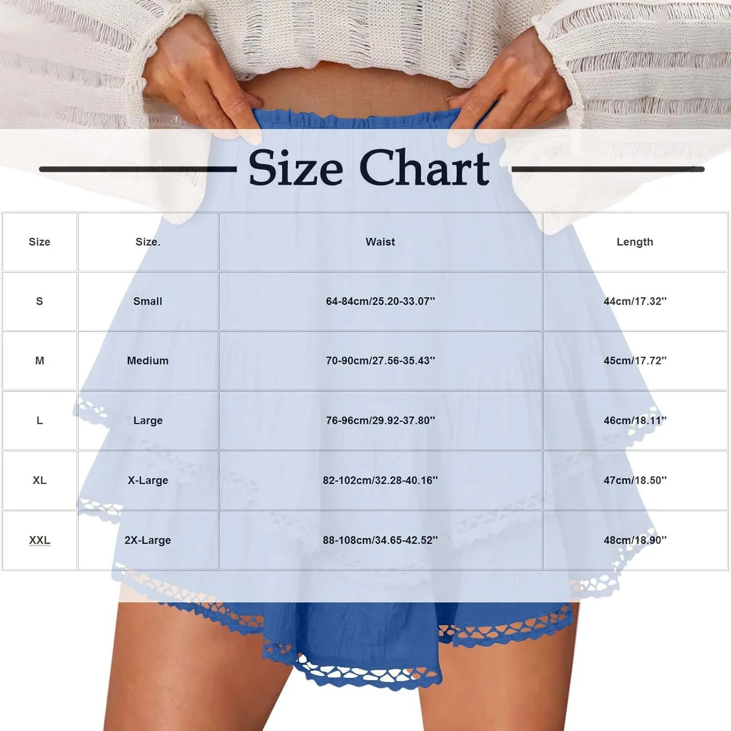 High Waist Ruffle Mini Skorts Flowy Tiered Layered Boho Shorts Summer Running Golf Tennis Athletic Skorts