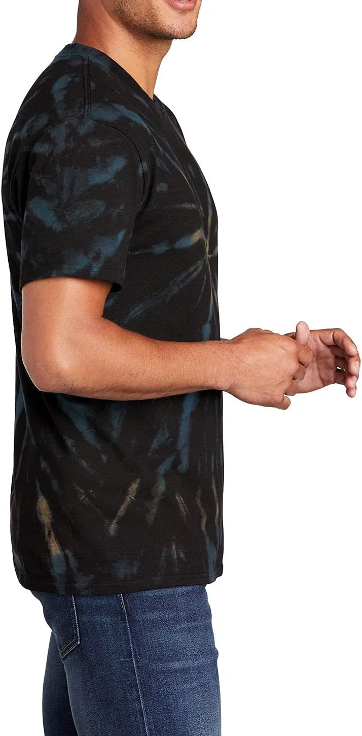 JustBlanks Mens 100% Cotton Short Sleeves Regular Fit Casual Tie-Dye T-Shirt