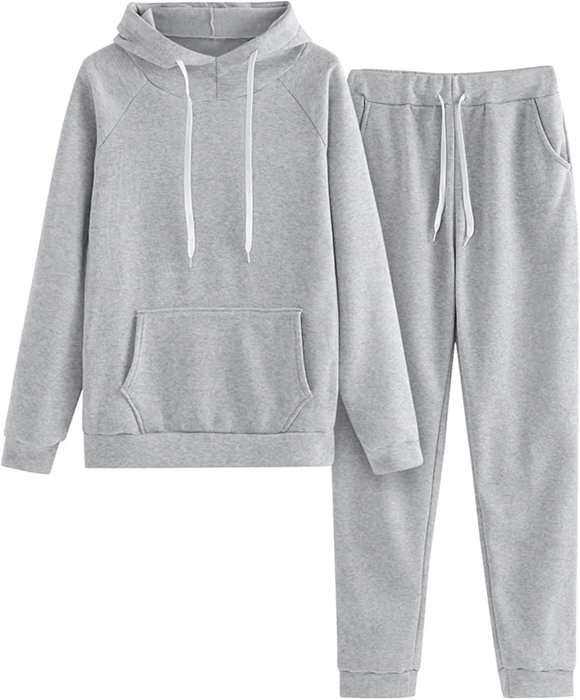 Lounge Sets for Women 2024 Long Sleeve V Neck Comfy Fall Hoodie Sweatshirt Long Pants Outfits