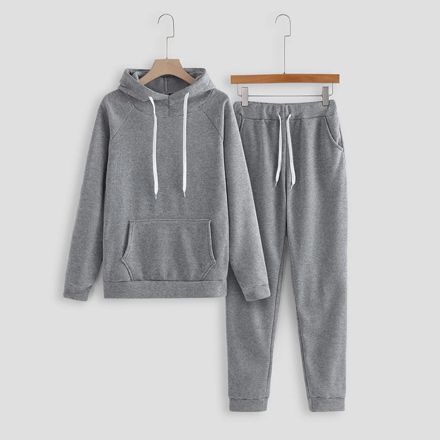 Lounge Sets for Women 2024 Long Sleeve V Neck Comfy Fall Hoodie Sweatshirt Long Pants Outfits