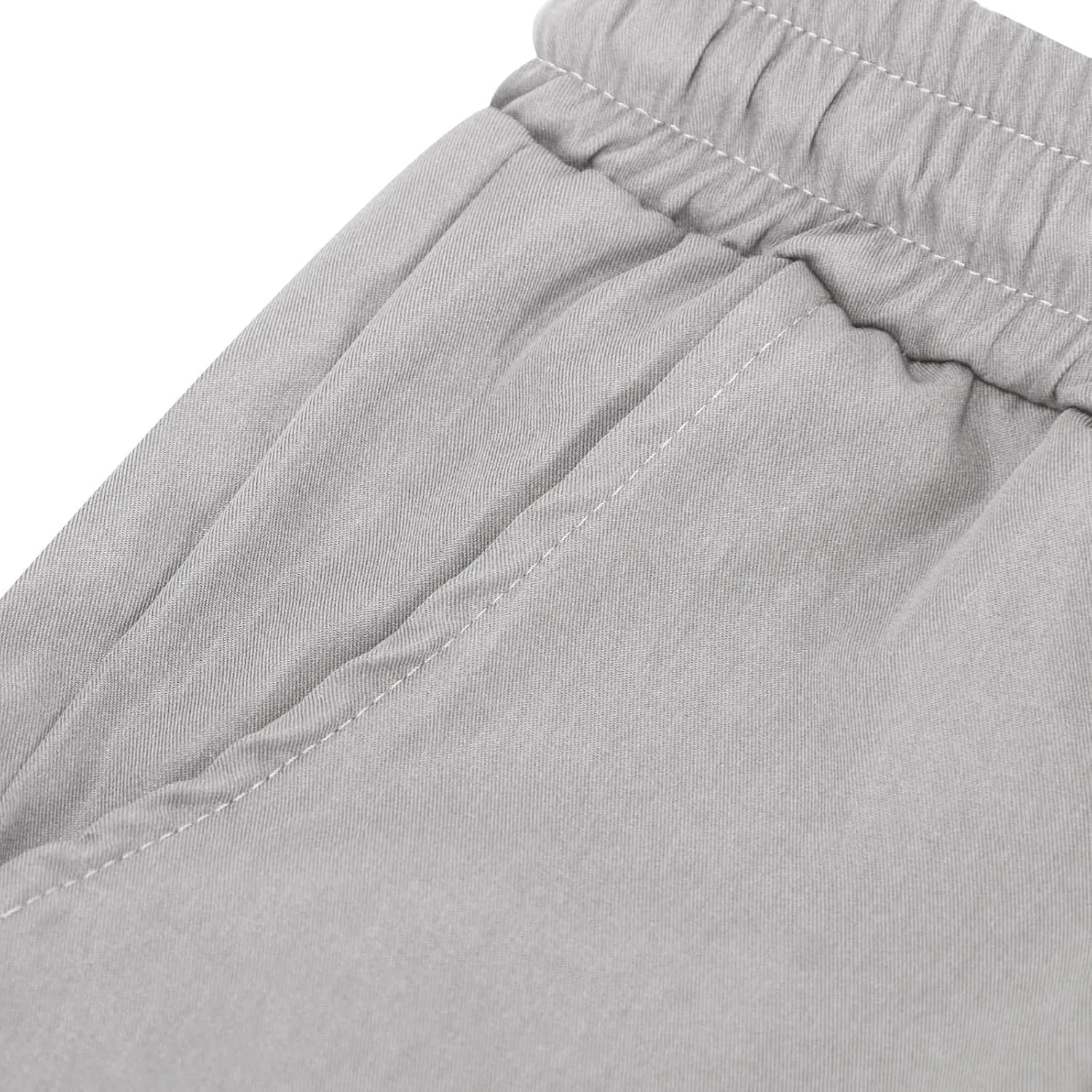 Mens Cargo Shorts 2025 Elastic Drawstring Waist Twill Summer Shorts Classic-fit Hiking Cargo Pants with 4 Pockets