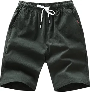 Mens Casual Shorts,Men's Athletic Outdoor Sport Sweatpants Summer Comfy Casual Short Pants with Pockets Men Work Pants