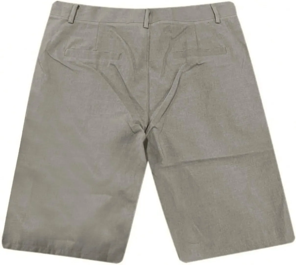 Mens Cotton Linen Shorts Casual Elastic Waist Drawstring Summer Beach Golf Shorts with Pockets