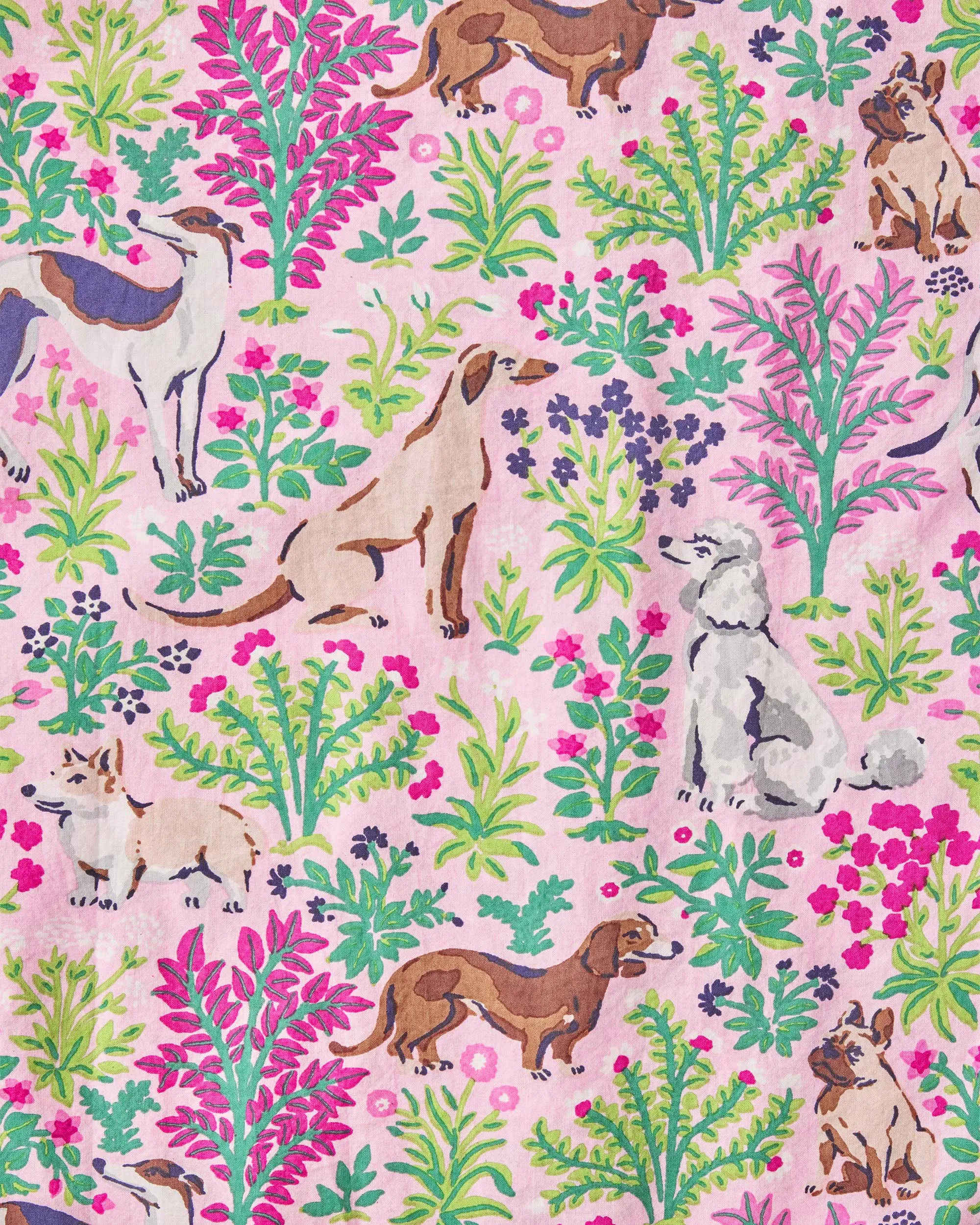 Must Love Dogs - Pintuck Nightgown - Pink Peony