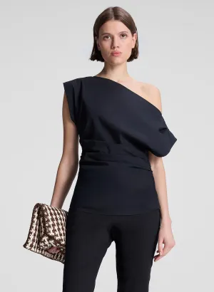 Nara Stretch Cotton Off Shoulder Top
