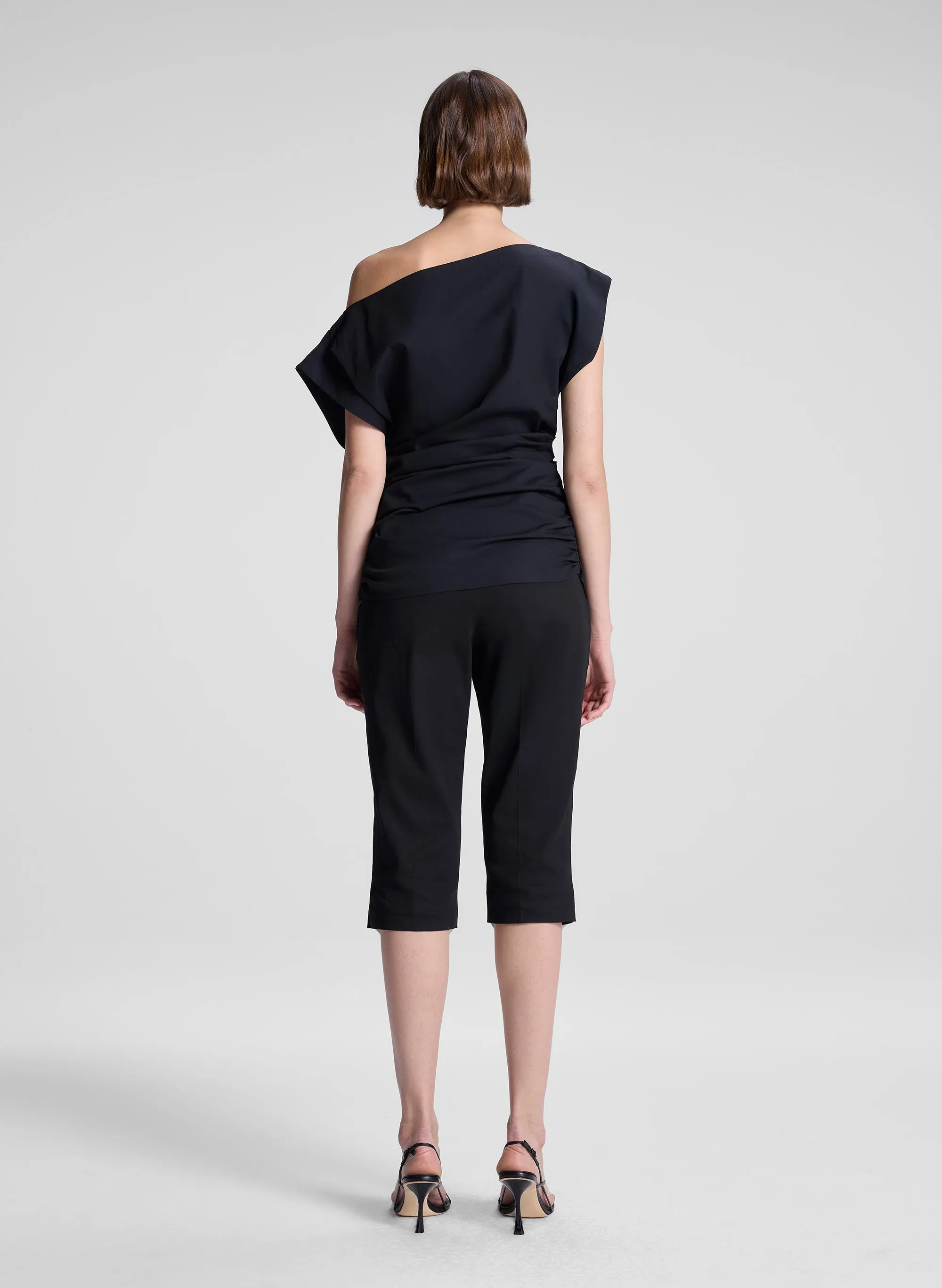 Nara Stretch Cotton Off Shoulder Top