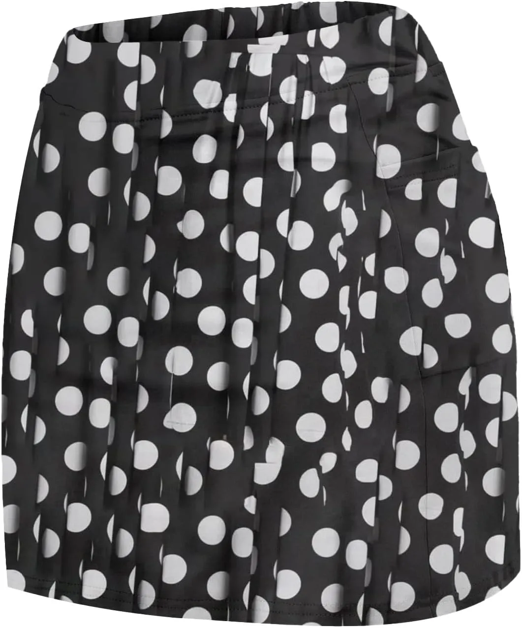 Plus Size Tennis Skirts for Women Athletic Casual Exercise YOG Skort Polka Dot Printed Comfy Golf Running Workout Shorts 2024