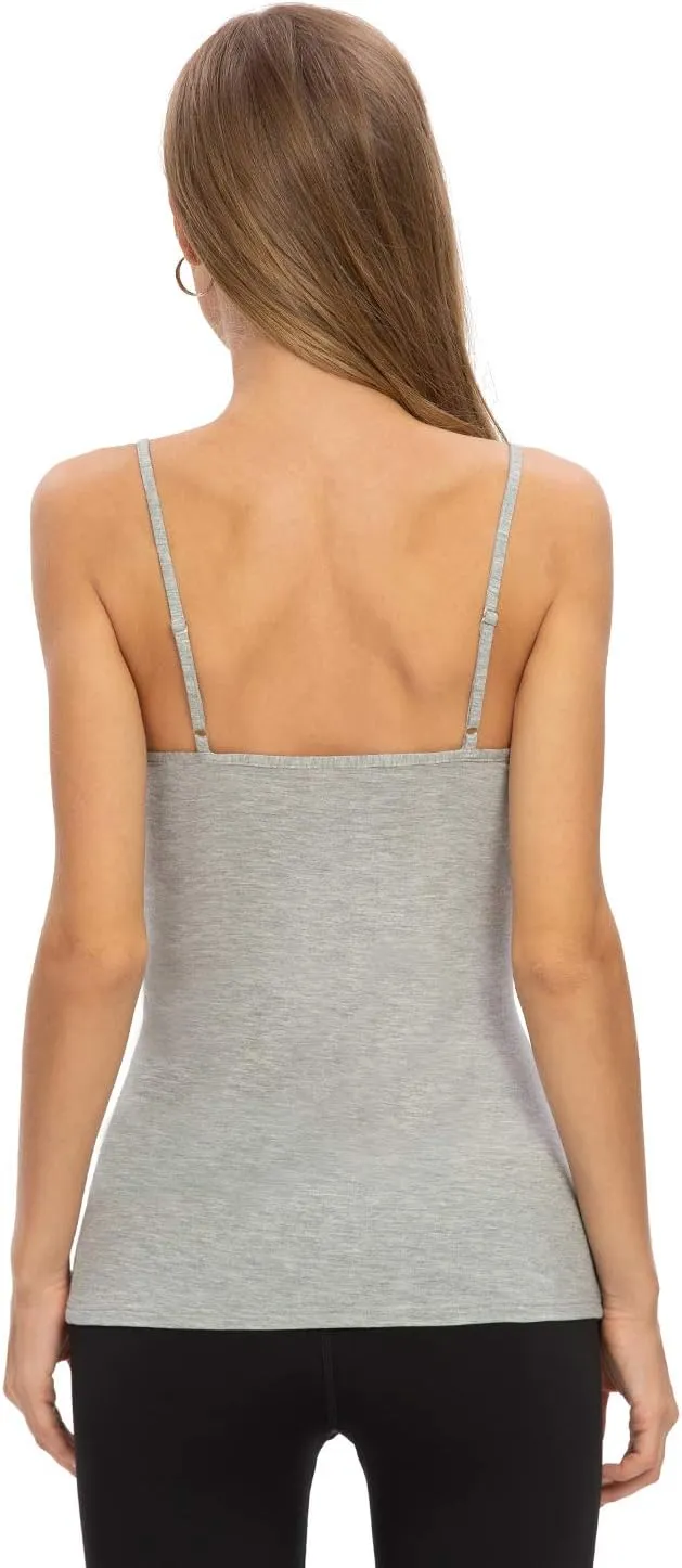 Rosyline V Neck Camisoles for Women Adjustable Lace Cami Undershirt Spaghetti Strap Lace Tank Tops