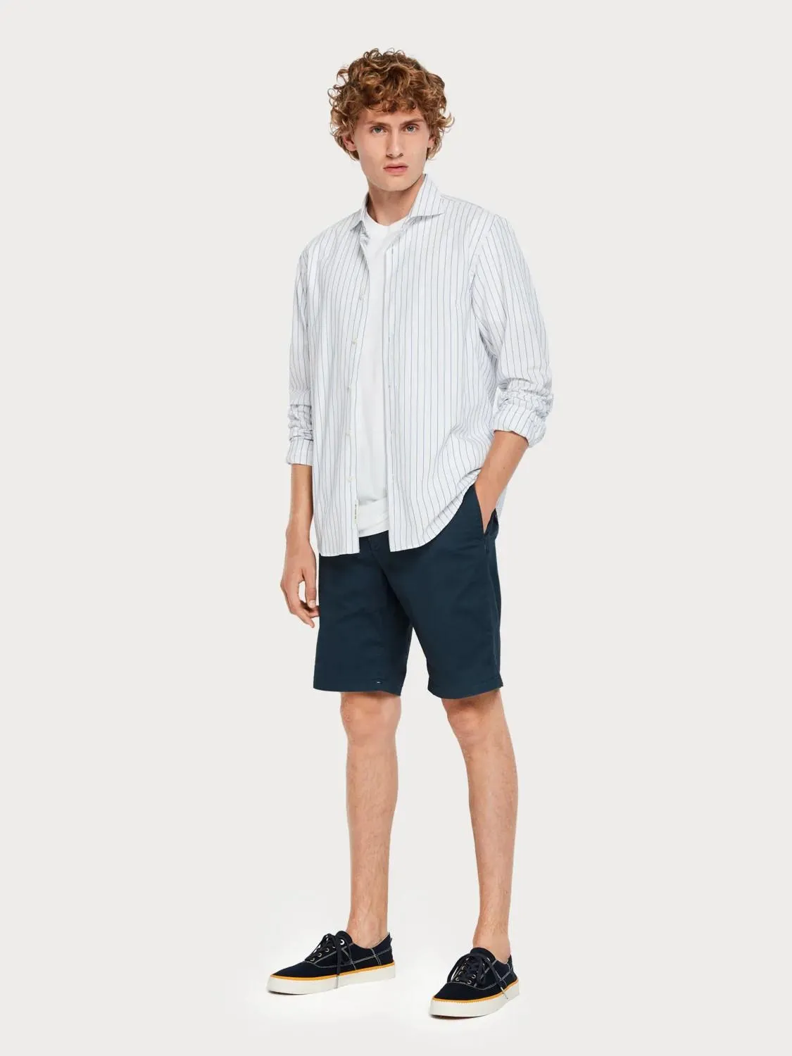 Stretch Chino Shorts (Navy)