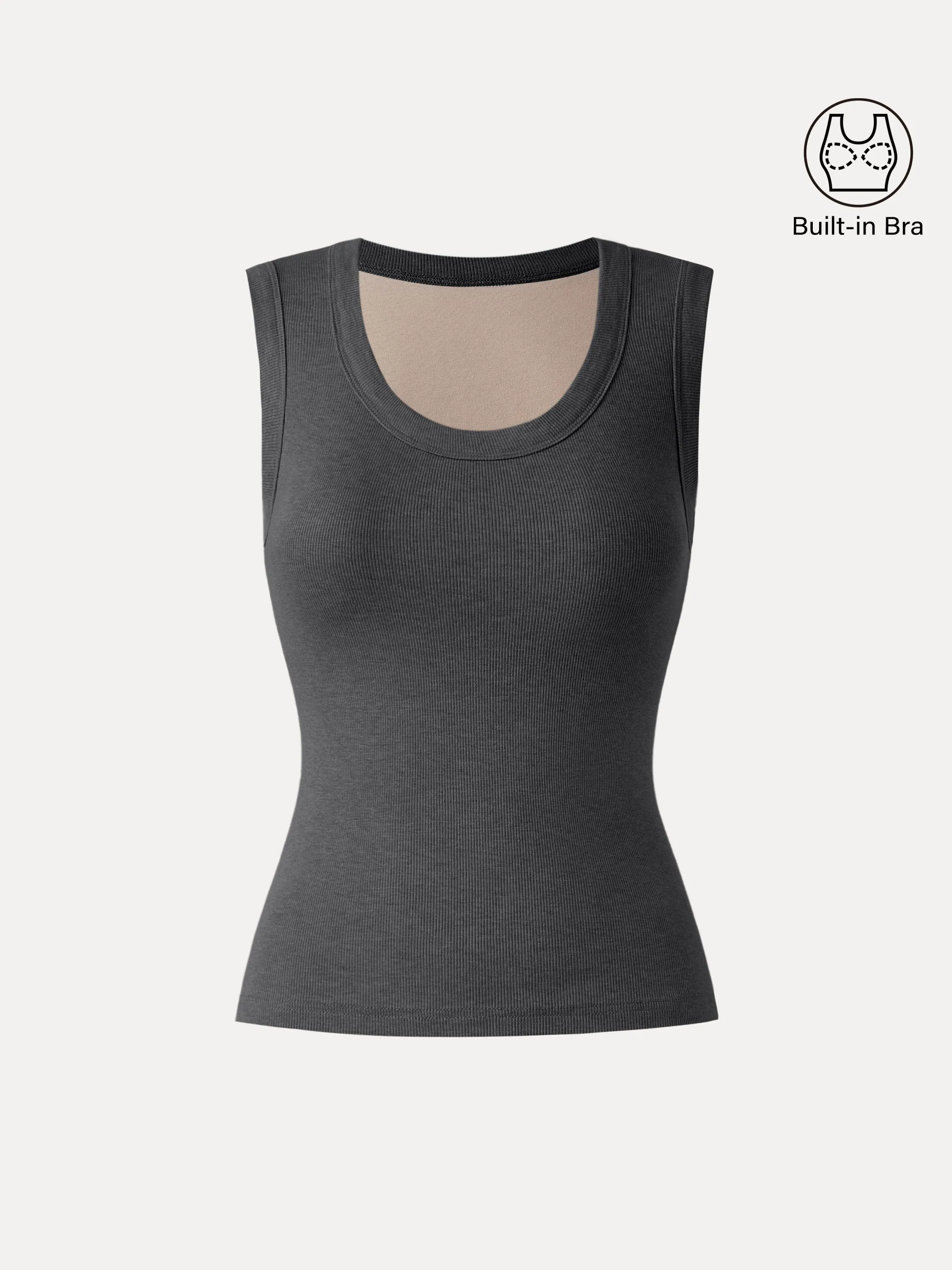 Stretch Cotton Scoopneck New Airy Brami Tank