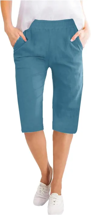TARIENDY High Waisted Pants for Women Trendy 2025 Summer Casual Sweatpants Loose Comfy Solid Trouser Lightweight Shorts