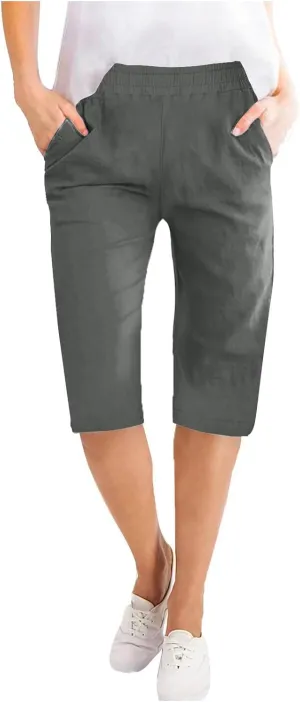 TARIENDY High Waisted Pants for Women Trendy 2025 Summer Casual Sweatpants Loose Comfy Solid Trouser Lightweight Shorts