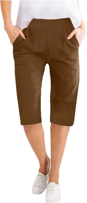 TARIENDY High Waisted Pants for Women Trendy 2025 Summer Casual Sweatpants Loose Comfy Solid Trouser Lightweight Shorts