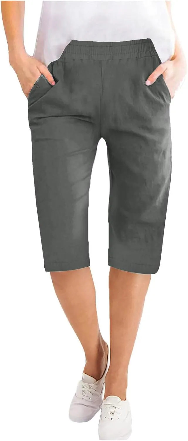 TARIENDY High Waisted Pants for Women Trendy 2025 Summer Casual Sweatpants Loose Comfy Solid Trouser Lightweight Shorts
