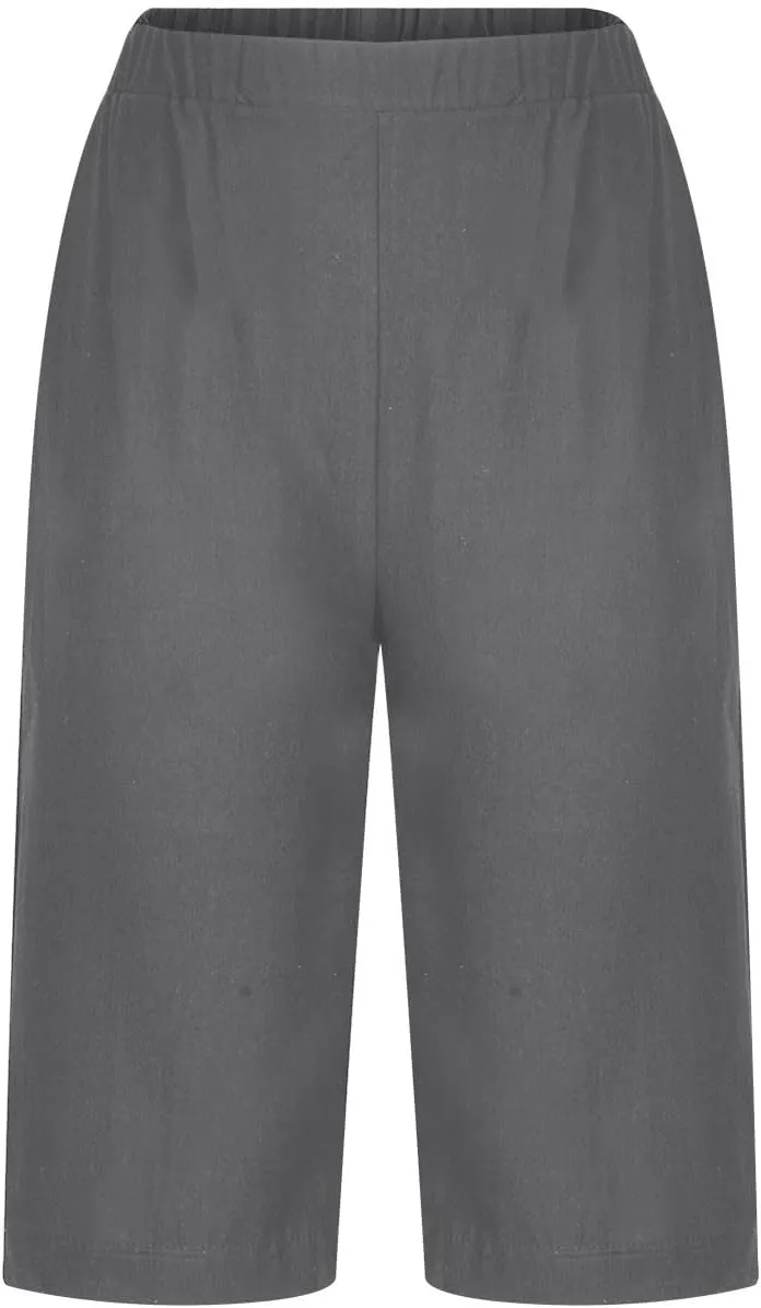 Wkishenl Athletic Shorts for Women Solid High Waisted Elastic Bermuda Short Summer Casual Comfy Linen Pants with Pockets