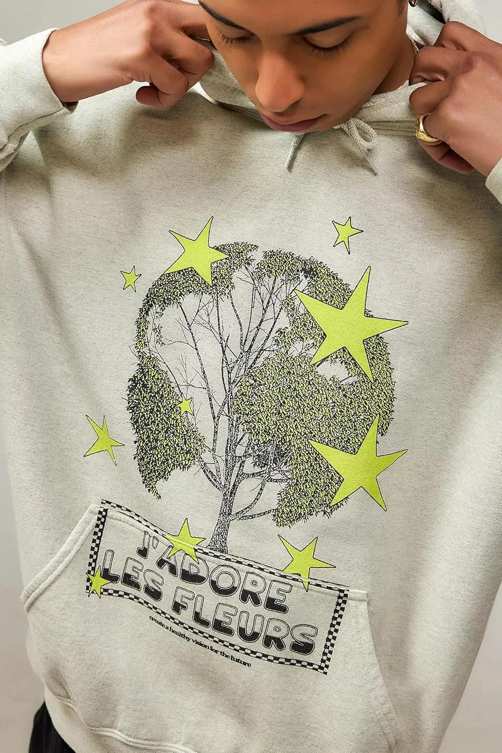 Women Oversized Graphic Hoodie Y2k Teen Girls Preppy Sweatshirt Long Sleeve Hooded Pullover Top Loose Aesthetic