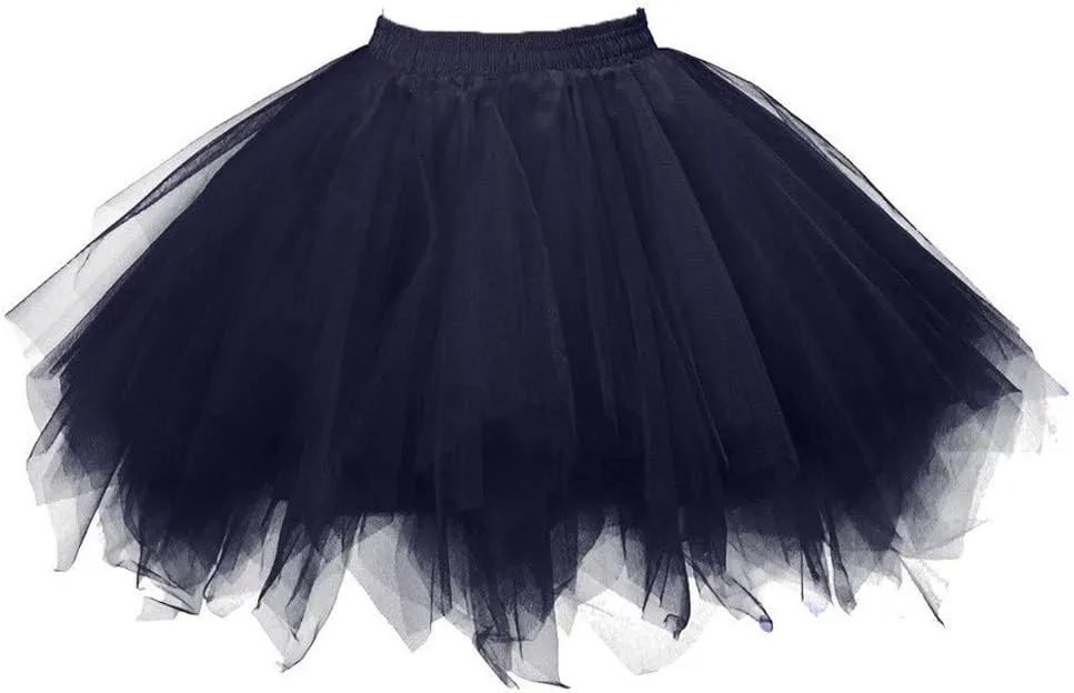 Women's A-Line High Waisted Midi Skirt Women's Tulle Skirts Ruffle Solid Layer Skirts Elastic High Waist Beach