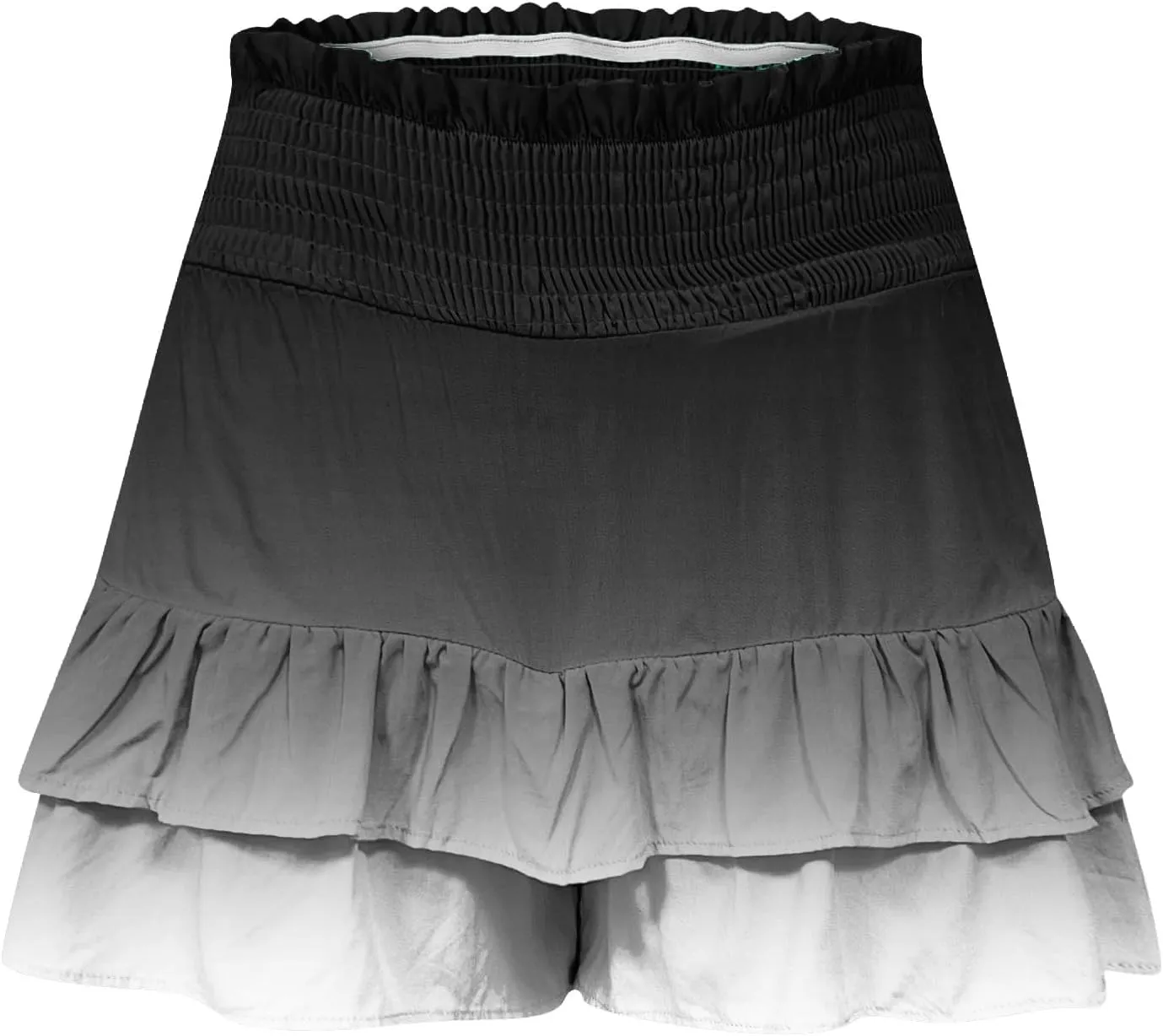 Womens Flowy High Waisted Shorts Summer Casual Ruffle Skorts Cute Mini Skirts Trendy Gradient Comfy Beach Short Pants