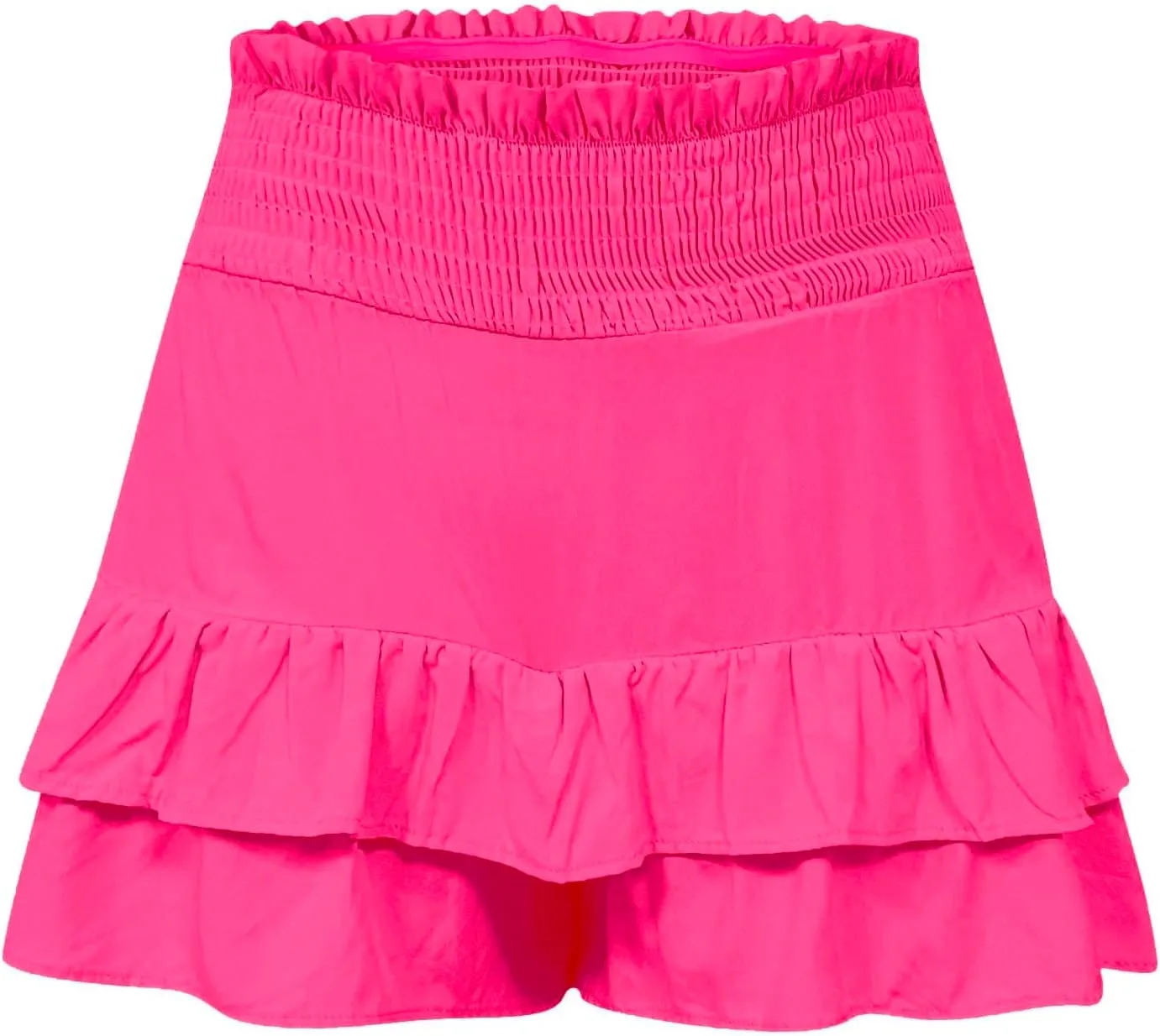 Women's High Waisted Pleated Skirts Boho Ruffle Tiered Shorts Beach Vacation Short Summer Comfy Flowy Skirt